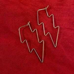 Lightning bolt earrings